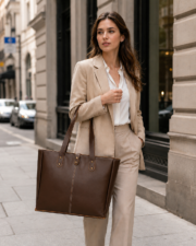 Leather Tote Bag - Image 3