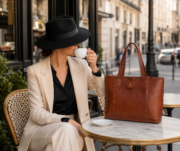 Leather Tote Bag, Shoulder, Handbag, Purse, Work Laptop Bag - Image 4