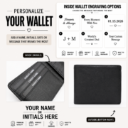 Leather Wallet Bifold 15 Compartment - Image 13