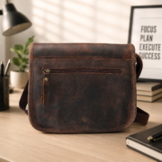 Vintage Leather Crossbody Bag, Purse - Image 10