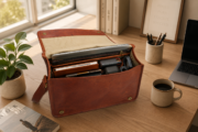 Leather Messenger Bag/Laptop Bag/Briefcase Bag - Image 11