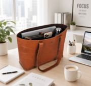 Leather Tote Bag, Shoulder, Handbag, Purse, Work Laptop Bag - Image 8