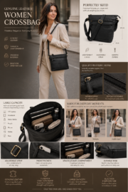 Vintage leather Crossbody bag - Image 8