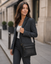 Vintage leather Crossbody bag - Image 3