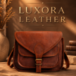 Vintage Leather Crossbody Bag, Purse