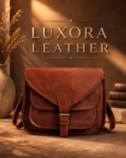 Vintage Leather Crossbody Bag, Purse