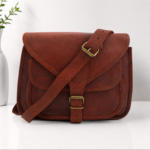 Vintage Leather Crossbody Bag, Purse