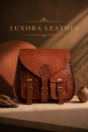 Vintage Leather Crossbody Bag, Purse - Image 2