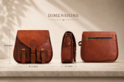 Vintage Leather Crossbody Bag, Purse - Image 5