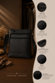 Vintage leather Crossbody bag - Image 7