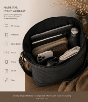 Vintage leather Crossbody bag - Image 6