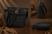 Vintage leather Crossbody bag - Image 4