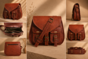 Vintage Leather Crossbody Bag, Purse - Image 10
