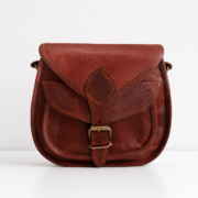 Vintage Leather Crossbody Bag, Purse
