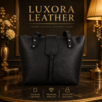 Women's Black Leather Tote Bag Large Work Office Laptop Shoulder Purse