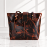 Women's Brown Leather Tote Bag Large Work Office Laptop Shoulder Purse Shopper