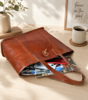 Leather Tote Bag, Shoulder, Handbag, Purse, Work Laptop Bag - Image 16
