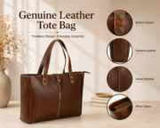 Leather Tote Bag - Image 8