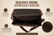 Vintage Leather Crossbody Bag, Purse - Image 9
