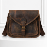 Vintage Leather Crossbody Bag, Purse