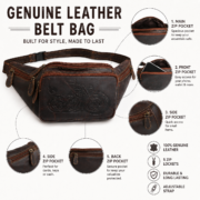 Genuine Leather Fanny Pack - Image 10