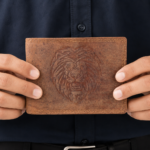 Personalized Men's Hunter Leather Wallet Bifold Custom Engraved Gift for Him