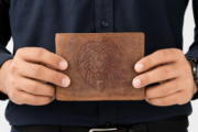 Personalized Men's Hunter Leather Wallet Bifold Custom Engraved Gift for Him