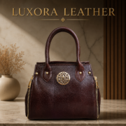 Genuine Leather Women's Satchel Handbag Crossbody Shoulder Tote Purse Brown Bag - Image 2