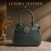 Genuine Leather Women's Satchel Handbag Crossbody Shoulder Tote Purse Green Bag - Image 2