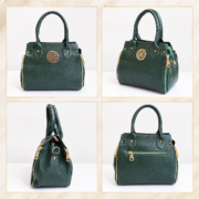 Genuine Leather Women's Satchel Handbag Crossbody Shoulder Tote Purse Green Bag - Image 4