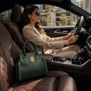 Genuine Leather Women's Satchel Handbag Crossbody Shoulder Tote Purse Green Bag - Image 12