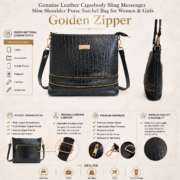 Premium Genuine Leather Crossbody Bag – Stylish, Functional & Built for Everyday - Image 8