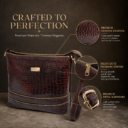 Premium Genuine Leather Crossbody Bag – Stylish, Functional & Built for Everyday - Image 10