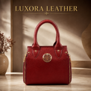 Genuine Leather Women's Satchel Handbag Crossbody Shoulder Tote Purse Brown Bag - Image 2