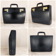 Genuine Leather Executive Briefcase Attache Case Dual Combination Lock Black 16 - Image 4