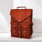 Vintage Leather Laptop Backpack Messenger Bag 16" Convertible Rucksack Satchel