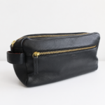 Leather Large Toiletry Bag Dopp Kit Travel Makeup Organizer Shaving Bag Gift