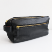 Leather Large Toiletry Bag Dopp Kit Travel Makeup Organizer Shaving Bag Gift