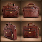Personalized Leather Laptop, Messenger , briefcase Office Work Shoulder Bag - Image 4