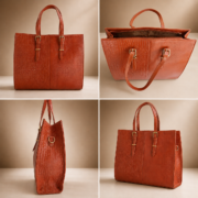 Genuine Leather Tote Bag for Women – Premium Work & Everyday Shoulder Laptop Bag - Image 4