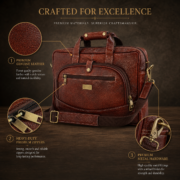 Personalized Leather Laptop, Messenger , briefcase Office Work Shoulder Bag - Image 9