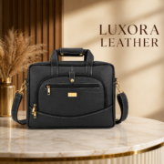 Personalized Leather Laptop, Messenger , briefcase Office Work Shoulder Bag - Image 2