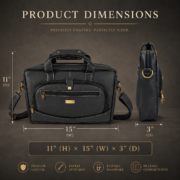 Personalized Leather Laptop, Messenger , briefcase Office Work Shoulder Bag - Image 6