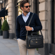 Personalized Leather Laptop, Messenger , briefcase Office Work Shoulder Bag - Image 7