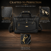 Personalized Leather Laptop, Messenger , briefcase Office Work Shoulder Bag - Image 10