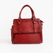 Genuine Leather Women's Handbag Shoulder Tote Satchel Crossbody Purse Red Bag
