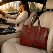 Genuine Leather Tote Bag for Women – Premium Work & Everyday Shoulder Laptop Bag - Image 11