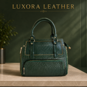 Genuine Leather Women's Crocodile Handbag Tote Shoulder Crossbody Satchel Bag - Image 2