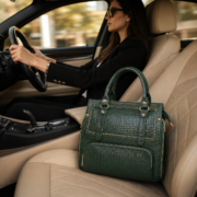 Genuine Leather Women's Crocodile Handbag Tote Shoulder Crossbody Satchel Bag - Image 12