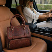 Genuine Leather Women's Crocodile Handbag Tote Shoulder Crossbody Satchel Bag - Image 12
